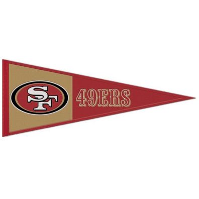 NFL San Francisco 49ers Wool Primary Wimpel Pennant Banner 80x35cm 194166475007