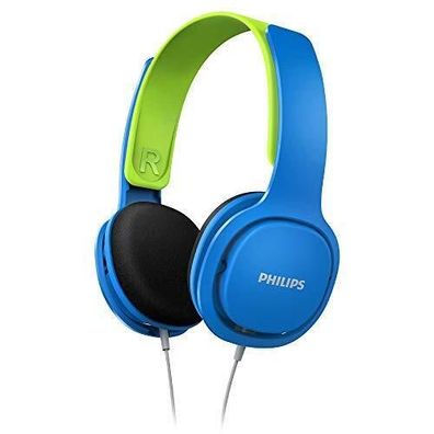 Philips SHK2000BL/00 Over Ear Kinder Kopfhörer 85dB Lautstärkebegrenzung Blau