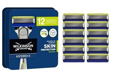 Wilkinson Sword Hydro 5 Skin Protection Sensitive 12 Ersatzrasierklingen Herren