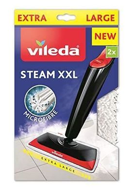 Vileda Steam XXL Power Pad Nachfüllpack für Dampfbesen Weiß 2 Stück Haushalt
