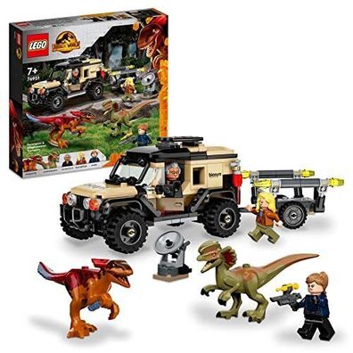 LEGO 76951 Jurassic World Pyroraptor & Dilophosaurus Transport 254 Teile Bauset