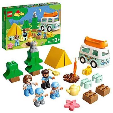 LEGO 10946 DUPLO Familienabenteuer mit Campingbus Wohnmobil Spielzeug 30 Teile