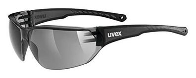 Uvex 5305252110 Unisex-Sportbrille Sonnenbrille Sportstyle 204 UV-Schutz Schwarz