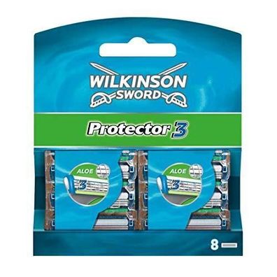 Wilkinson Sword Protector 3 Klingenpackung Aloe Vera-Gleitstreifen 8 Stück