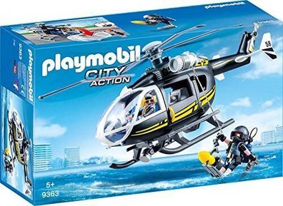 Playmobil City Action 9363 SEK-Helikopter Mit Abseilfunktion Spielset Spielzeug