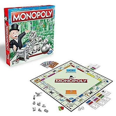 Hasbro C1009100 Monopoly Classic Familienspiel Strategiespiel Gesellschaftsspiel