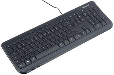 Microsoft Wired Keyboard 600 Tastatur kabelgebunden QWERTZ USB Schwarz