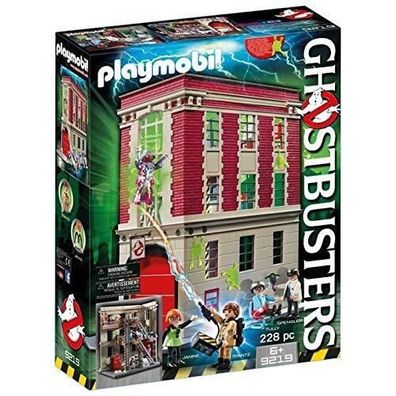 Playmobil 9219 Ghostbusters Feuerwache 228 Teile 5 Figuren Spielzeug Kinder