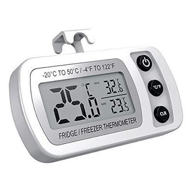 Oria Digital Kühlschrank Thermometer Wasserdicht Gefrierschrank Thermometer Weiß
