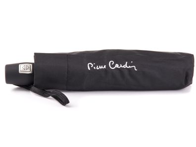 Pierre Cardin Regenschirm Taschenschirm mit Vollautomatik schwarz mit weißen Akzen...