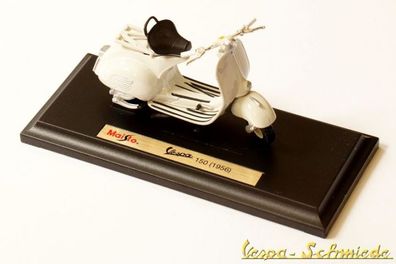 VESPA Original Piaggio Modell "150 1956" - Weiß - 1:18 - Maisto Faro Basso