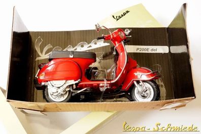 VESPA Original Piaggio Modell "P200E" - Rot - 1:12 - PX 200 alt P E Lusso