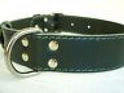Halsband - Hundehalsband, Halsumfang 49-64cm/50mm, Echt LEDER, NEU Grün