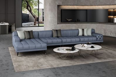 Chesterfield Sofa Couch Polster Luxus Möbel Design Ecksofa Leder Couchen Sofas