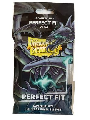 100 Dragon Shield Japanese Size Perfect Fit Inner Sleeves -ClearQyonshi(59x86mm)