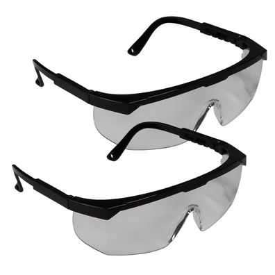 2er Set Schutzbrille Sicherheitsbrille Augen Brille Arbeitsbrille Vollsicht klar