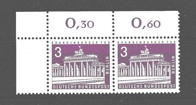 Berlin 1963 MiNr. 231 Paar Ecke 1 postfrisch
