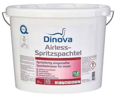 Dinova Airless-Spritzspachtel Eimer 25 kg naturweiß