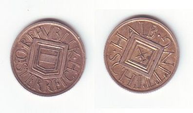 1/2 Schilling Silber Münze Österreich 1925