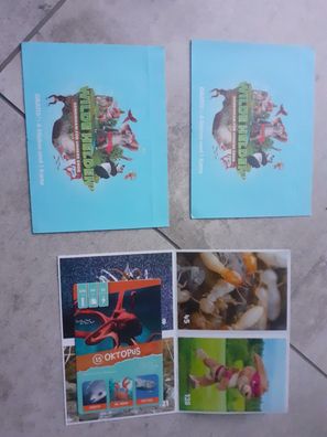 3x 4 Wilde Helden Sticker + 3 Karten