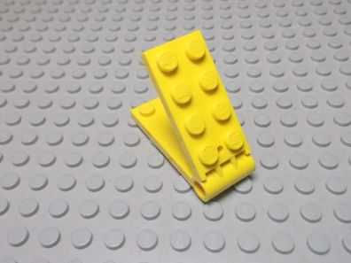 Lego 1 Scharnier gelb 2x4 alter Typ kleines Loch Nummer 3149c01
