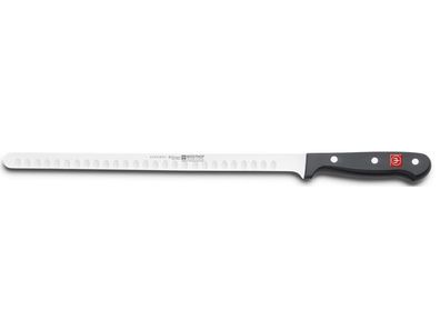 Lachsmesser 29 cm mit Kullenschliff von Wüsthof aus Solingen rostfrei