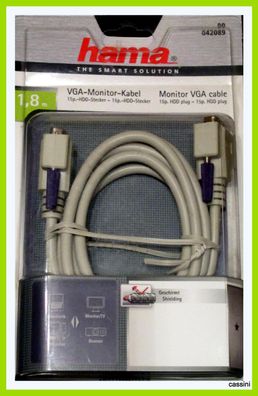 Hama VGA -Monitor-Kabel 1,8 m