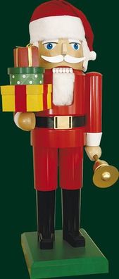 Nussknacker Weihnachtsmann mit Glocke Höhe= 120cm NEU Weihnachten Seiffen Nutcrac