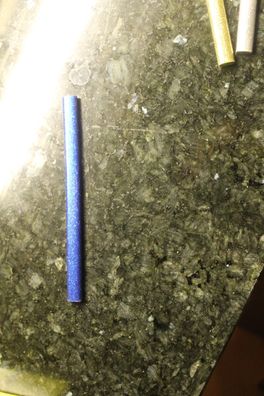 UHU - Heißklebestick; Klebepatrone für Low Melt 110, Metalliceffekt, blau