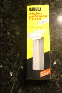 UHU - Heißklebestick; Klebepatrone für Low Melt 110, 10 Stück, transparent