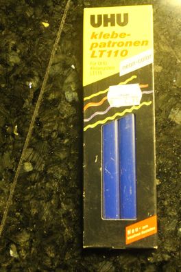 UHU - Heißklebestick; Klebepatrone für Low Melt 110, 4 Stück, blau