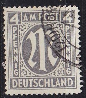 Germany Alliiert AmBri [1945] MiNr 0011 A ( O/ used )