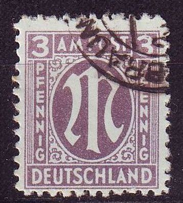 Germany Alliiert AmBri [1945] MiNr 0017 a A ( O/ used )