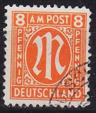 Germany Alliiert AmBri [1945] MiNr 0021 D ( O/ used ) [01]