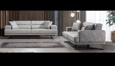 Sofagarnitur 3 + 3 Sitzer Garnitur Sofa Sofas Leder Polster Design Sitz Moderne