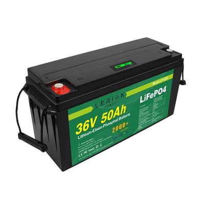LiFePO4 Akku 36V 50Ah 50A 1800Wh Lithium-Eisen-Phosphat Batterie für Camping Boot ...