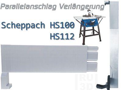 Parallelanschlag Verlängerung Anschlag Tischkreissäge Scheppach HS 100 + 112