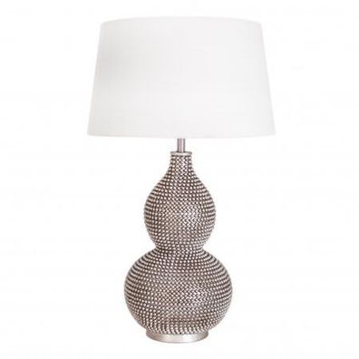 By Rydéns 4001840-6508 Tischleuchte Lofty H 56 cm Satin Schirm weiss
