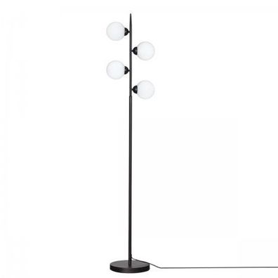 By Rydéns 4100940-4002 Stehleuchte Punto 160cm mattschwarz weiß G9