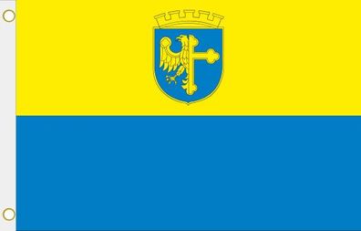 Fahne Flagge Opole Oppeln Stadt (Polen) Hissflagge 90 x 150 cm