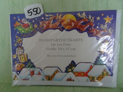 Passpartoutkarte für Ihr Foto Weihnachtsgrußkarten & Umschlag Taunus Verlag