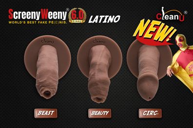 Screeny Weeny 6.0 - Latino / Brown - Fake Penis Original CleanU * * Topseller * *