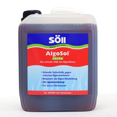Söll - AlgoSol® forte 5 Liter für 100.000 Liter Wasser - 10892 - 80489