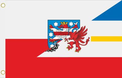 Fahne Flagge Thüringen-Mecklenburg-Vorpommern Hissflagge 90 x 150 cm