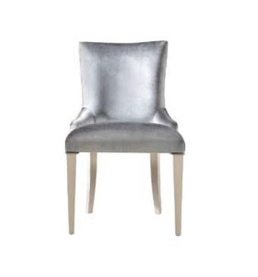Esszimmerstuhl Stuhl Sessel Sitzer Esszimmer Stühle Holz Modern Luxus Silber