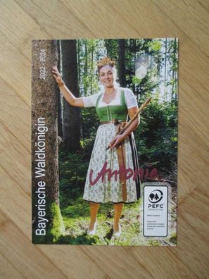 Bayerische Waldkönigin 2022-2024 Antonia Hegele - handsigniertes Autogramm!!!