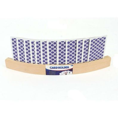 Spielkartenhalter Holz Kartenhalter 35 cm. Rommee Kanaster Senioren Kinder NEU