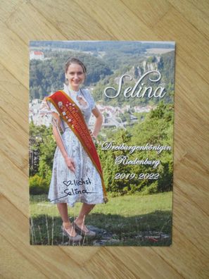 Riedenburger Dreiburgenkönigin 2019-2022 Selina Hirsch - handsigniertes Autogramm!!!