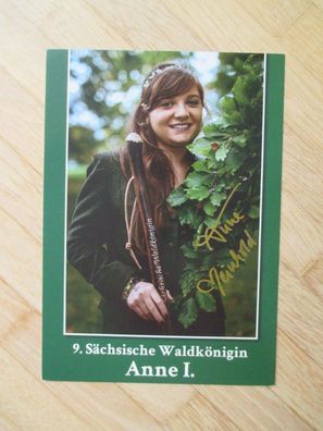 9. Sächsische Waldkönigin 2022-2024 Anne Meinhold - handsigniertes Autogramm!!!