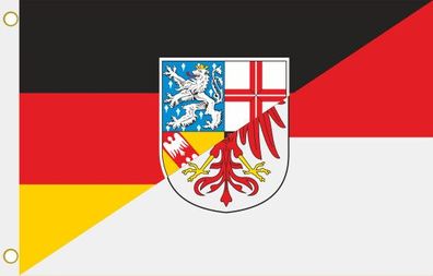 Fahne Flagge Saarland-Brandenburg Hissflagge 90 x 150 cm